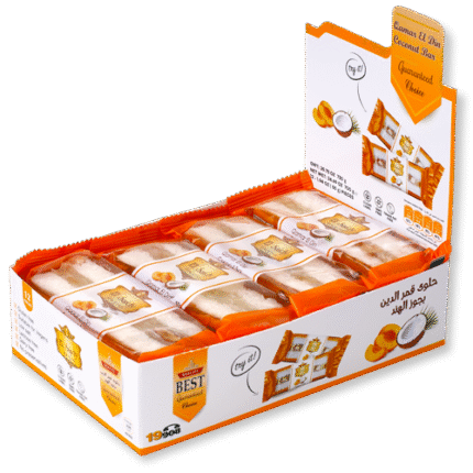 Apricot Coconut Bar - box 12 Pieces